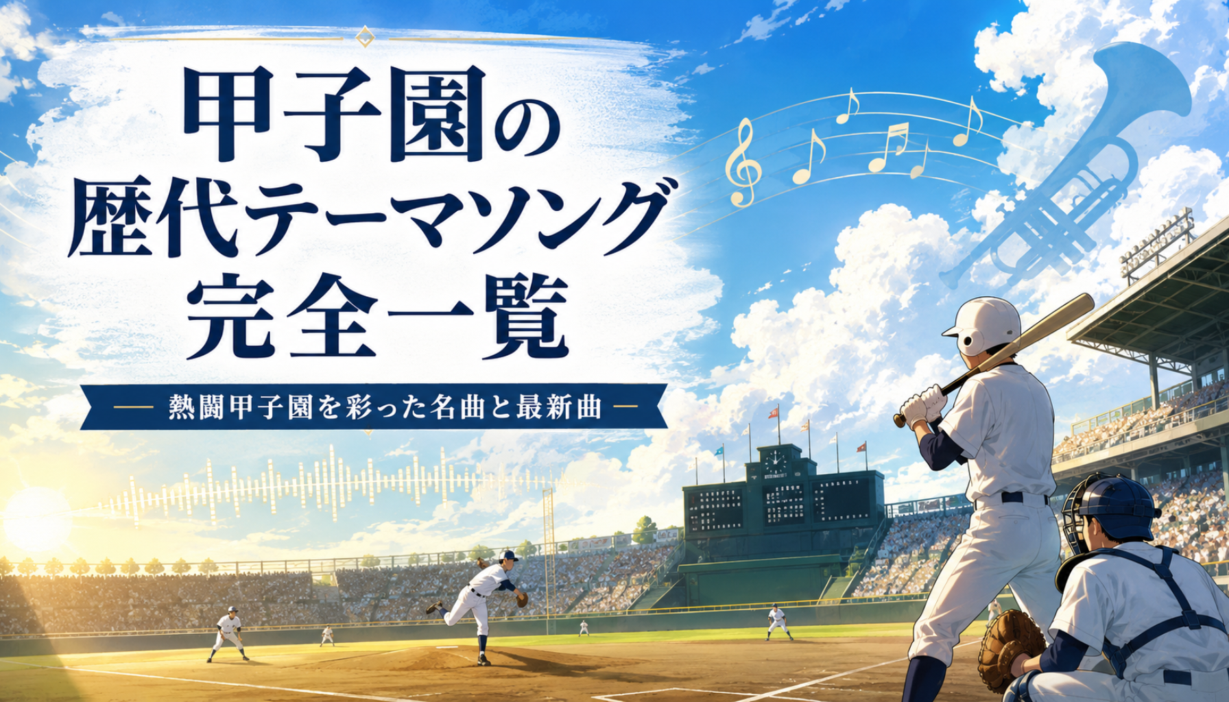 【2026年】甲子園の歴代テーマソング完全一覧 熱闘甲子園を彩った名曲と最新曲