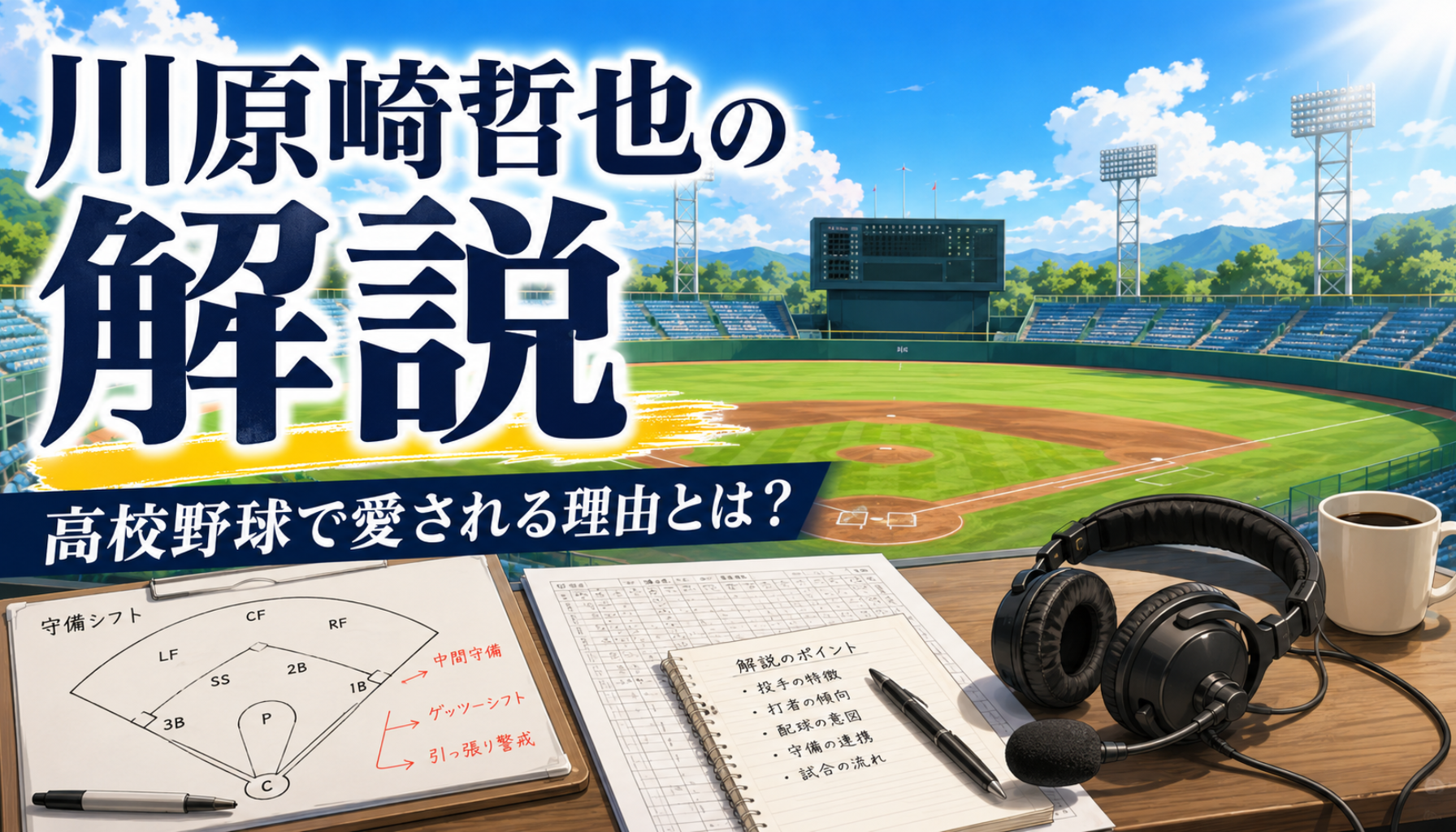 川原崎哲也の解説がわかりやすい理由!NHK高校野球への再登場と甲子園で愛される経歴