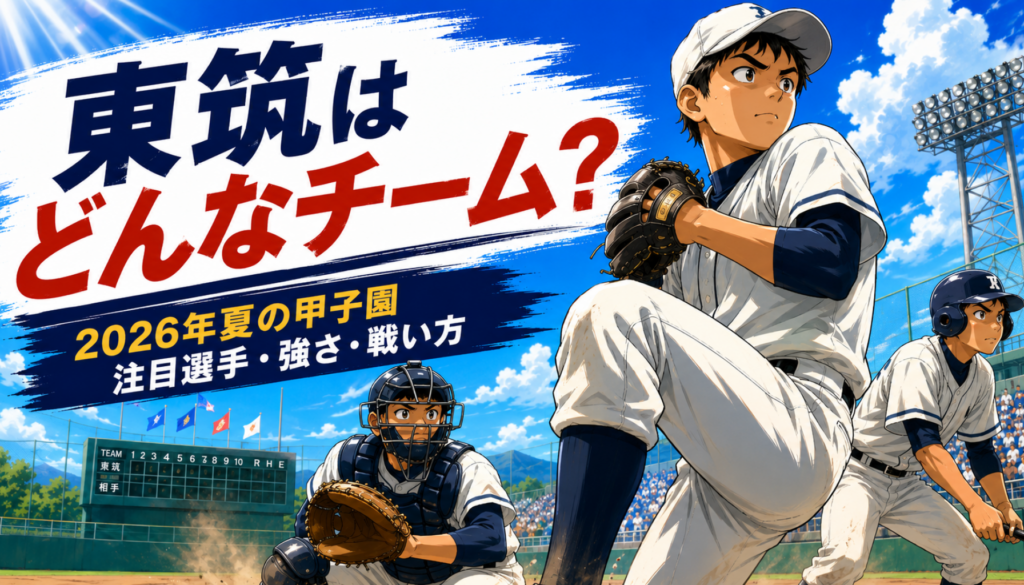 東筑野球部はどんなチーム？2026年甲子園の注目選手・予想スタメン・強さを徹底解説