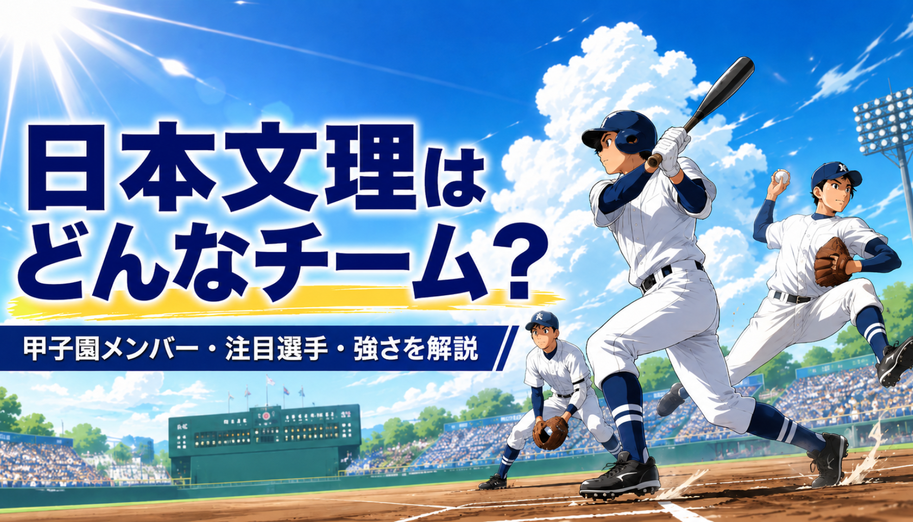 高校野球｜日本文理はどんなチーム？甲子園メンバー・注目選手・鈴木崇監督と強さを解説