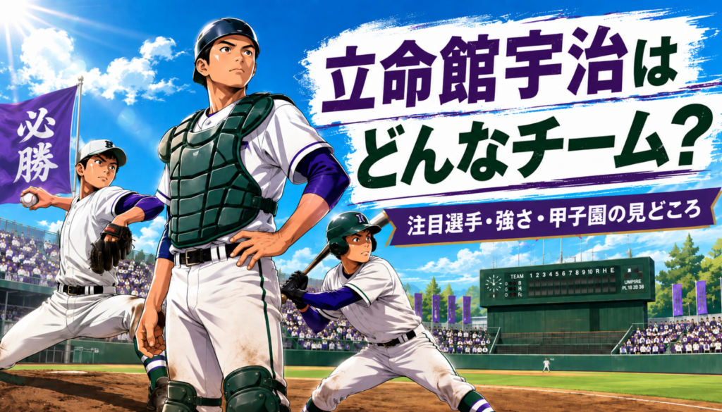 高校野球｜立命館宇治はどんなチーム？甲子園メンバー・注目選手・監督・強さを徹底解説