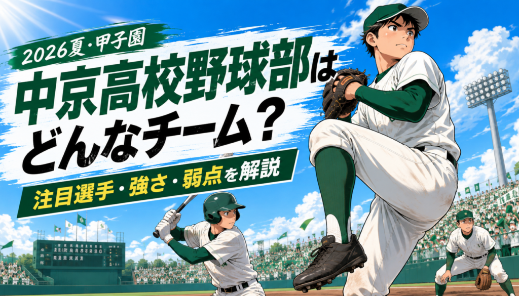 高校野球｜岐阜の中京高校はどんなチーム？甲子園メンバー・注目選手・監督・強さと弱点を解説