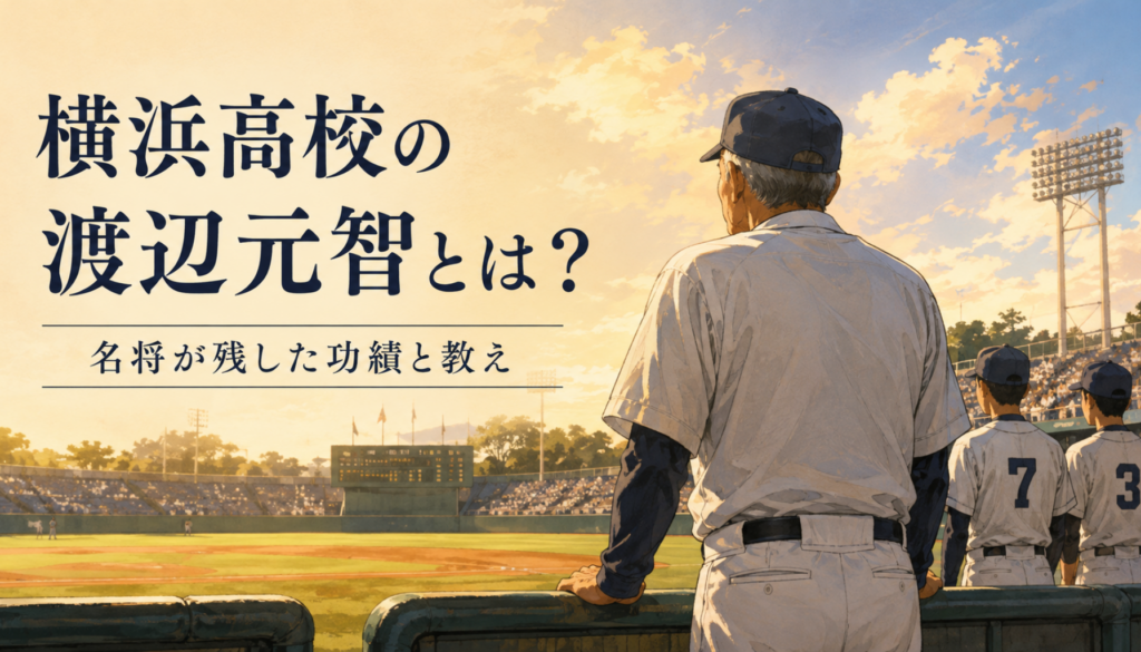 横浜高校の渡辺元智とは？死去が報じられた名監督の経歴・家族、松坂大輔ら教え子と甲子園の功績
