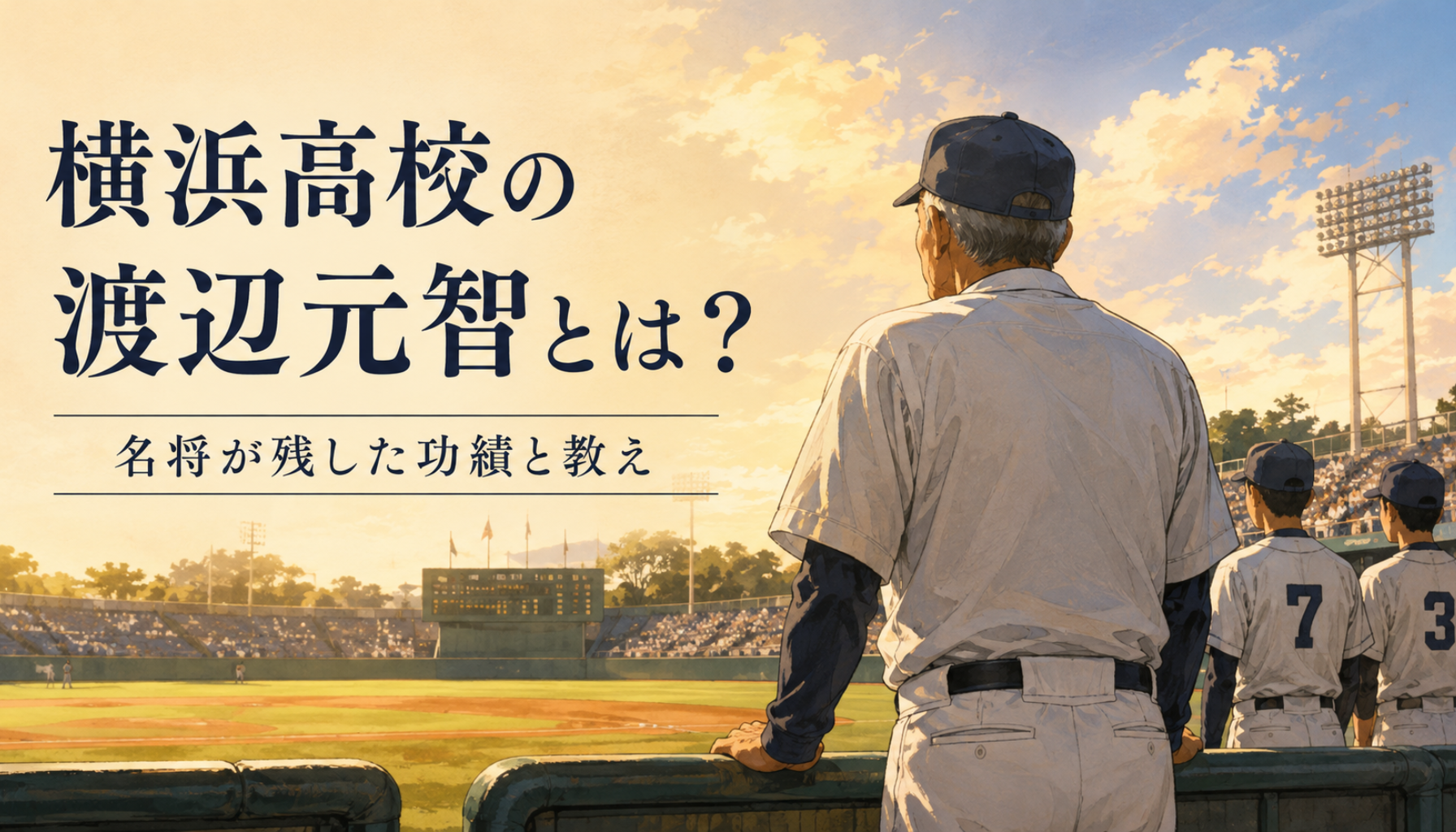 横浜高校の渡辺元智とは？死去が報じられた名監督の経歴・家族、松坂大輔ら教え子と甲子園の功績