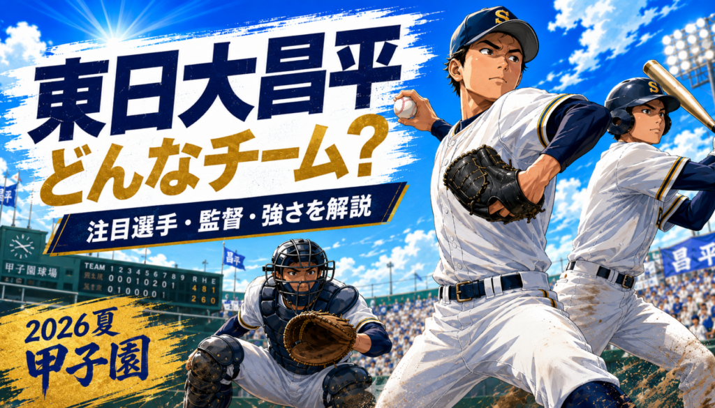 高校野球｜東日大昌平はどんなチーム？甲子園メンバー・注目選手・監督と強さを徹底解説