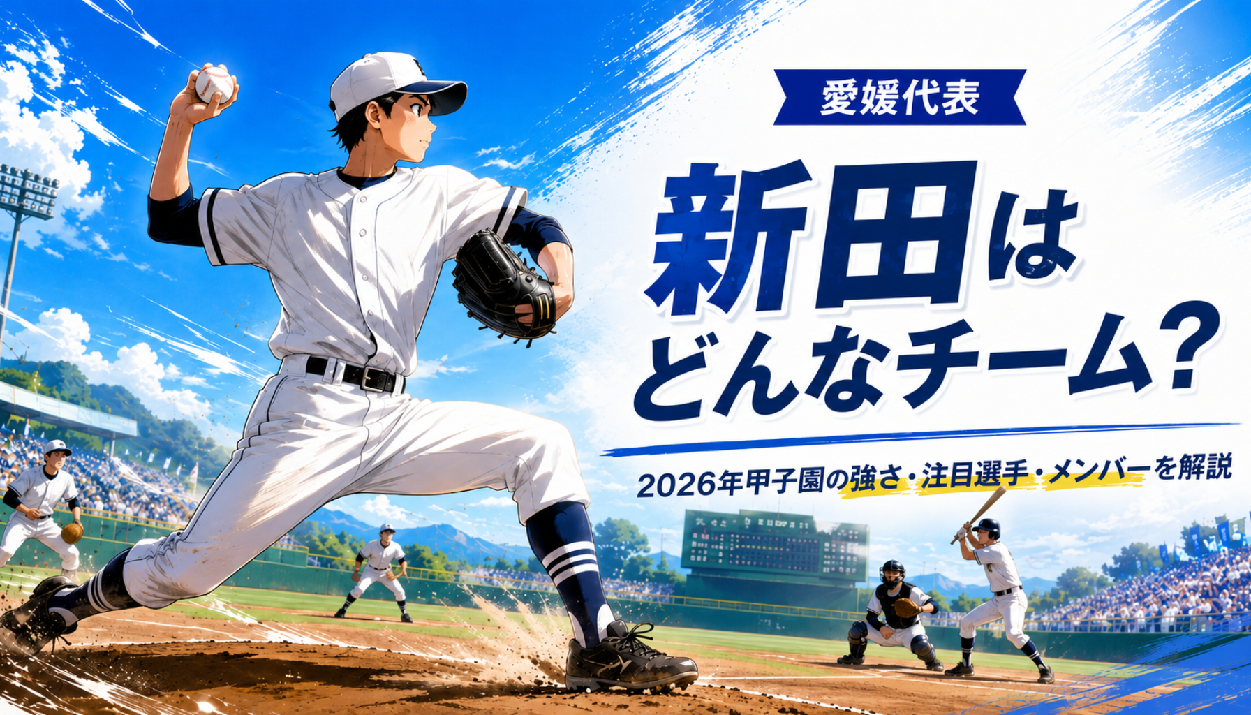 高校野球|新田はどんなチーム?2026年甲子園の強さ・注目選手・メンバーを解説