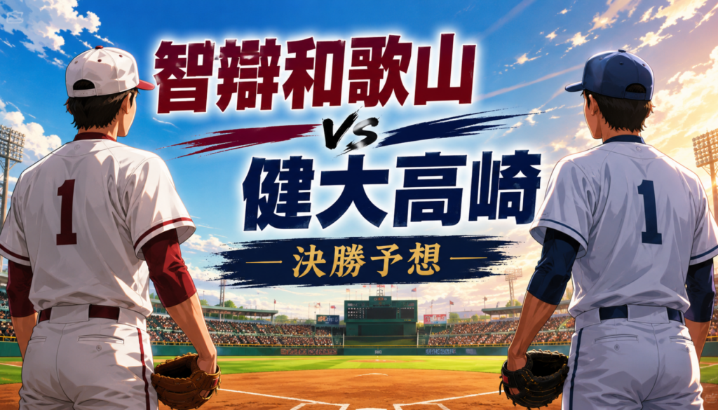 智辯和歌山と健大高崎の予想｜決勝はどちらが勝つ？先発・勝敗のポイントを徹底分析