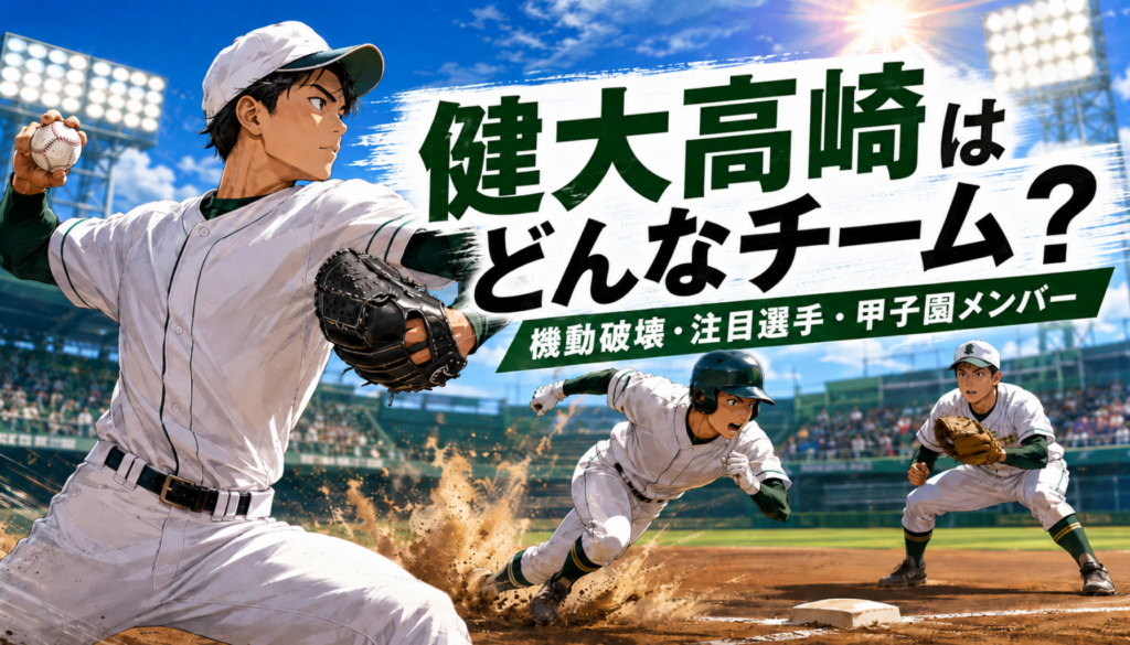 高校野球｜健大高崎はどんなチーム？甲子園メンバーと注目選手、機動破壊の強さを解説