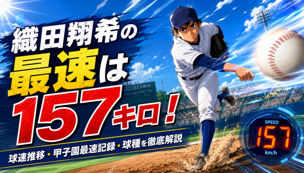 織田翔希の最速は157キロ！球速推移・甲子園最速記録・球種・ドラフト評価を徹底解説