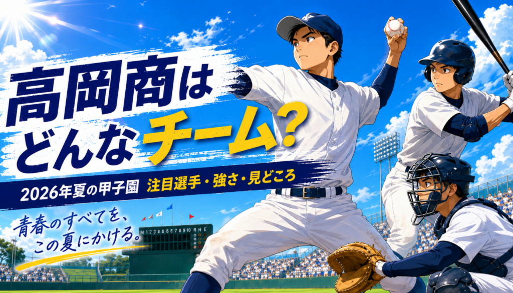 高校野球｜高岡商はどんなチーム？甲子園メンバー・注目選手・監督・出身中学・強さと高川学園戦を徹底解説