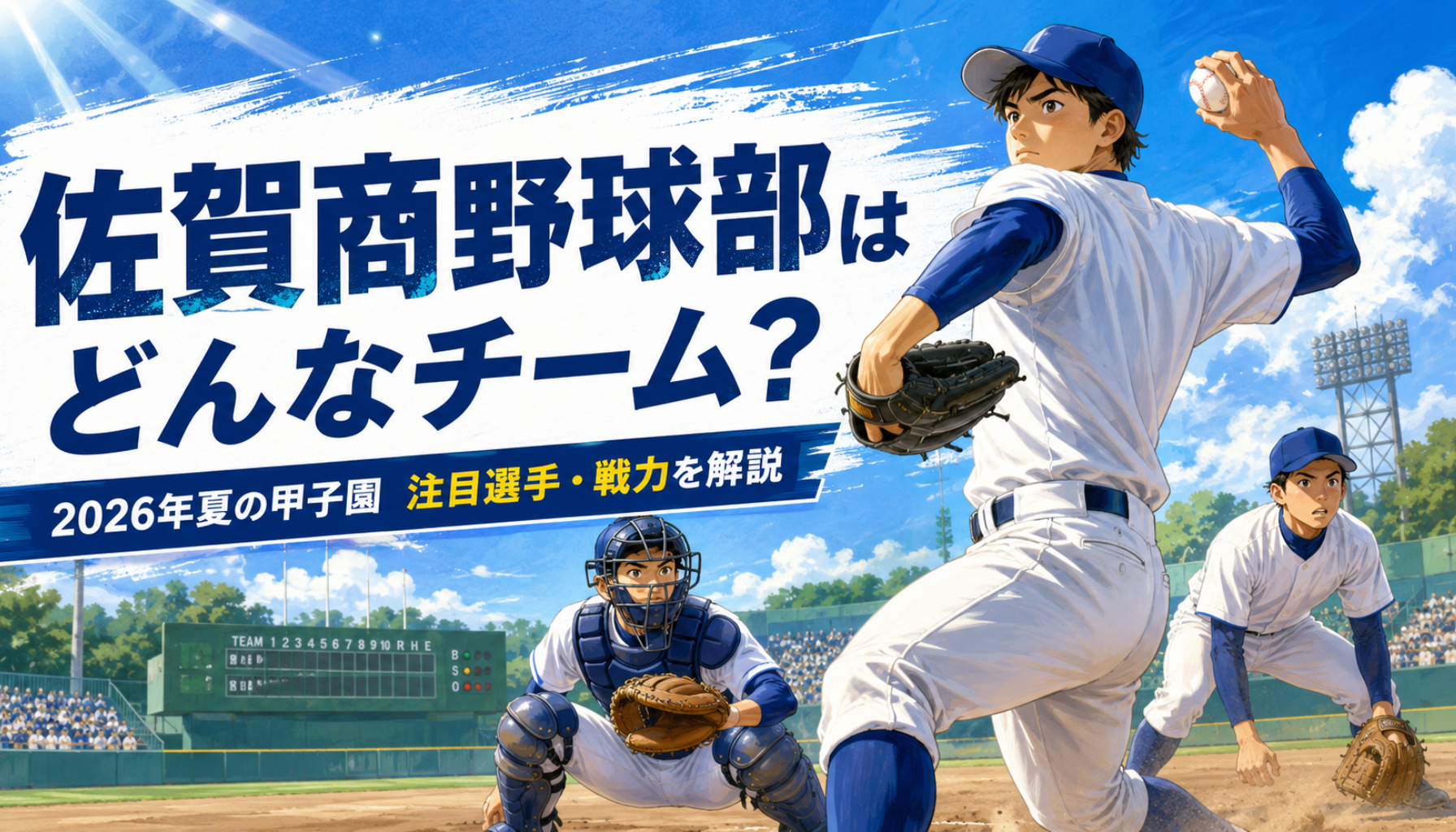 高校野球｜佐賀商はどんなチーム？夏の甲子園メンバー・注目選手・強さを解説