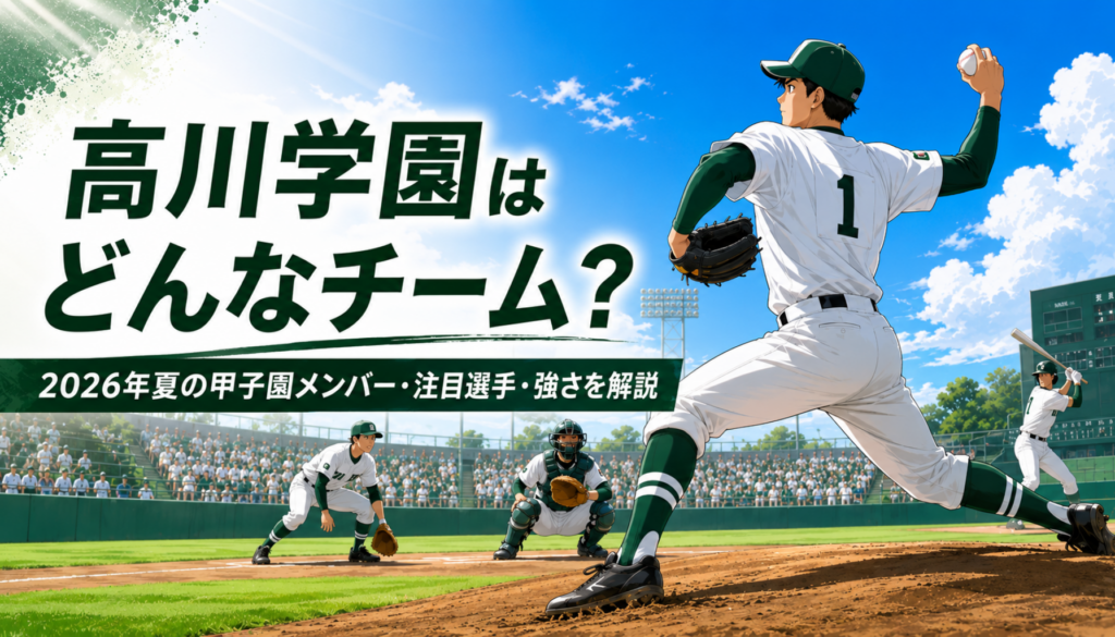 高校野球｜高川学園はどんなチーム？甲子園メンバー・注目選手・エース木下瑛二の強さを徹底解説