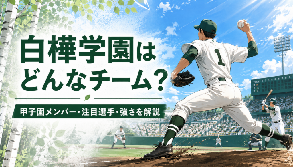高校野球｜白樺学園はどんなチーム？甲子園メンバー・注目選手・監督と強さを解説