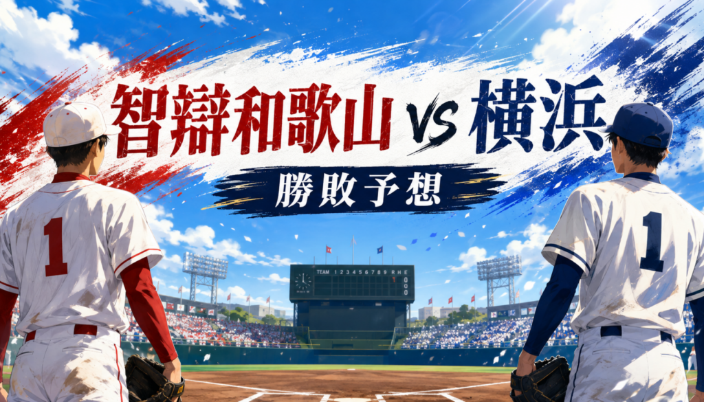 智辯和歌山と横浜の勝敗予想！甲子園準決勝のスコアと織田翔希・小林鉄三郎の攻略ポイント