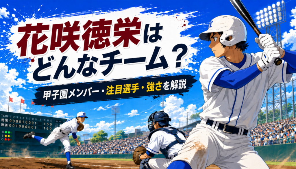 高校野球｜花咲徳栄はどんなチーム？甲子園メンバー・注目選手・強さを徹底解説