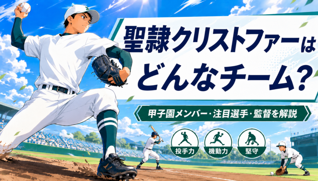 高校野球｜聖隷クリストファーはどんなチーム？甲子園メンバー・注目選手・監督を徹底解説