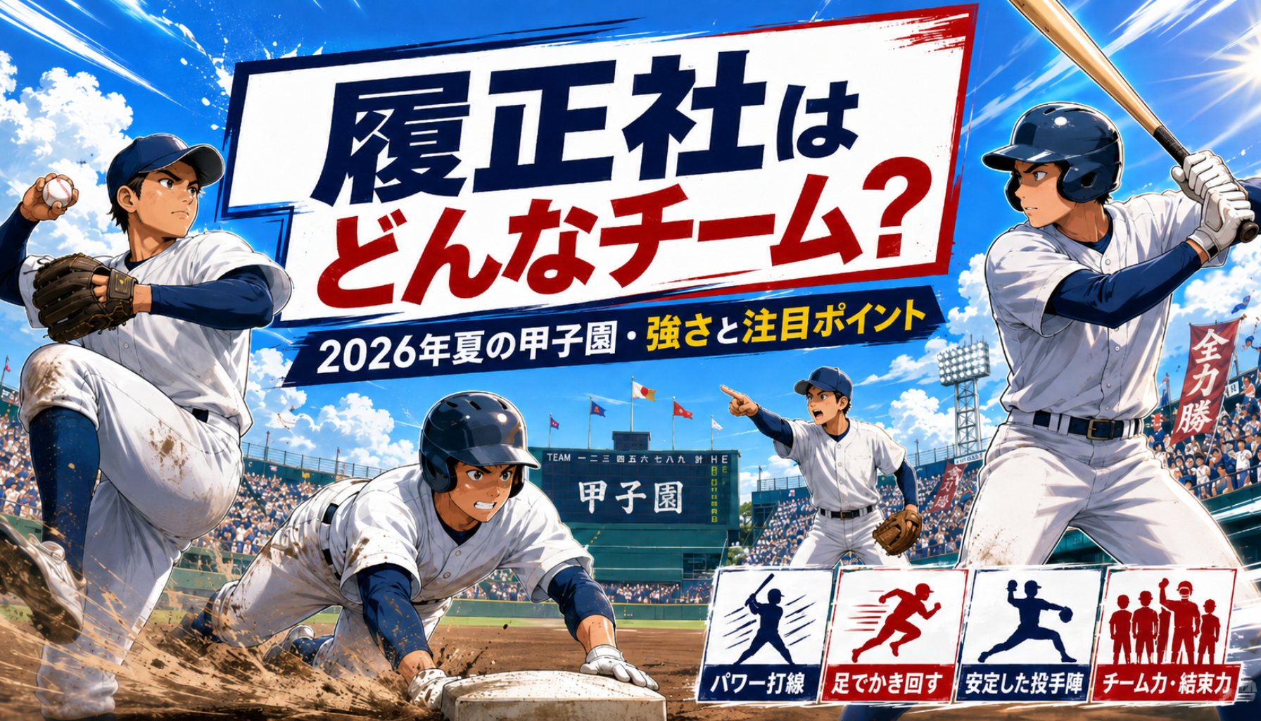 高校野球|履正社はどんなチーム?夏の甲子園メンバー・注目選手・強さと享栄戦を解説