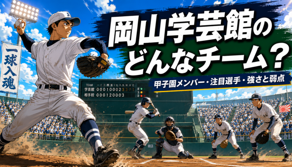 高校野球｜岡山学芸館はどんなチーム？甲子園メンバー・注目選手・監督・強さと弱点を解説